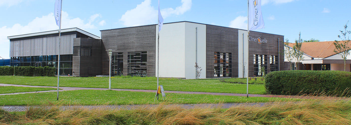 Gebäude der Cliner Quelle in Carolinensiel – Wellness und Erholung im Nordseeurlaub
